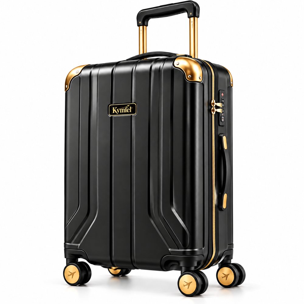 Black Hardside Spinner Luggage — photo 2