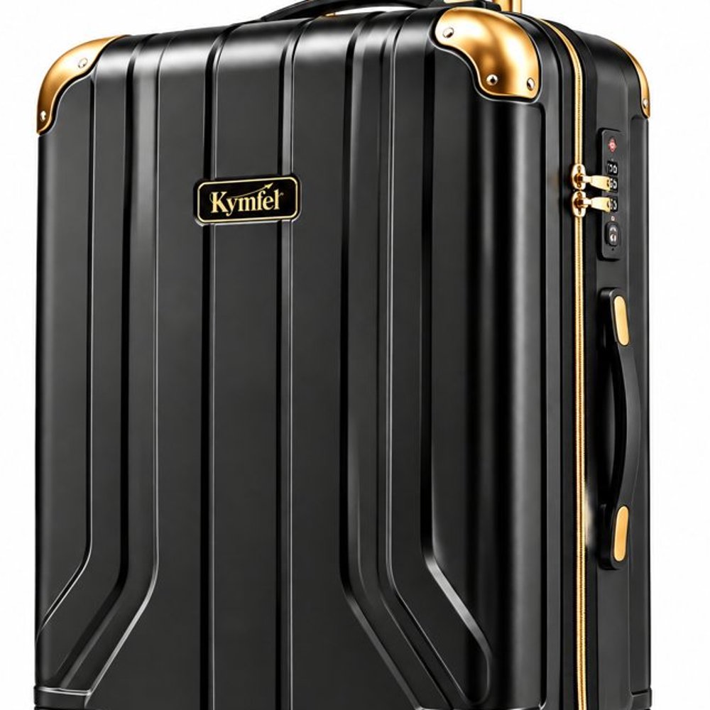 Black Hardside Spinner Luggage — photo 5