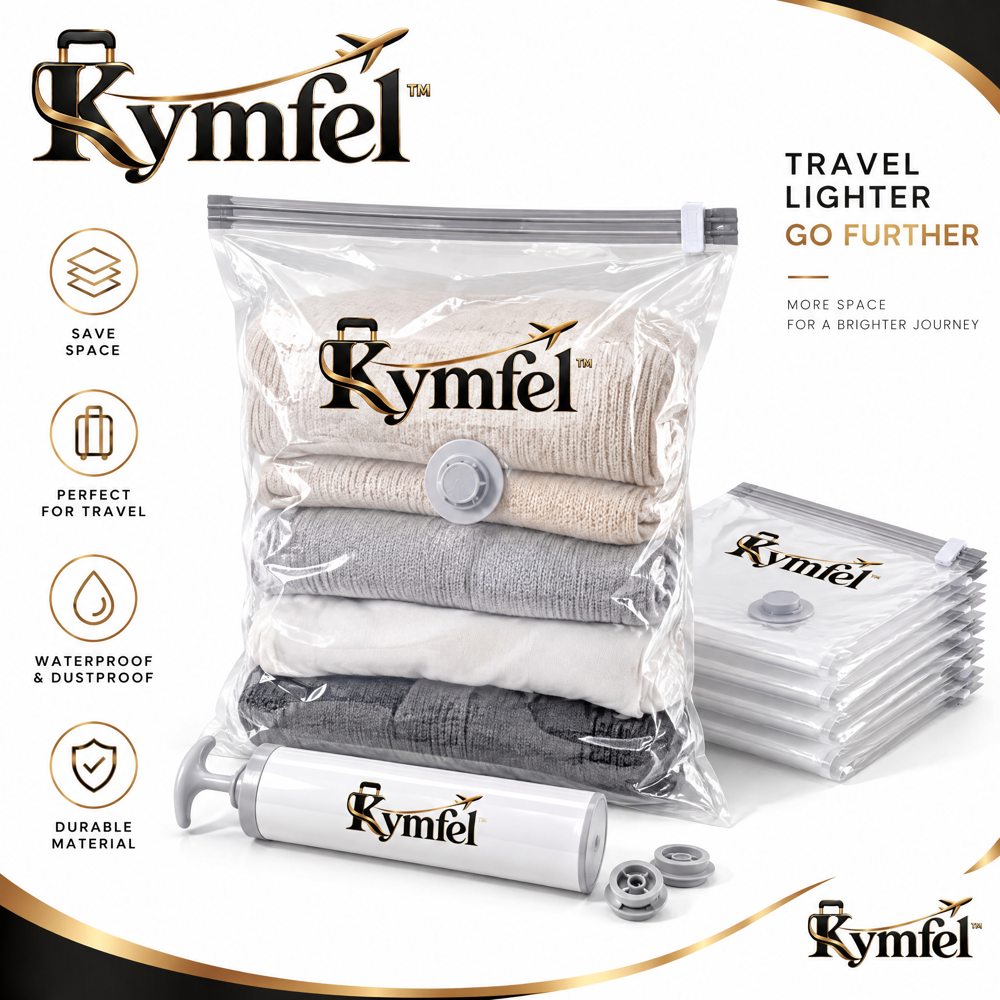 Travel Vacuum Compression Storage Bags — view 1