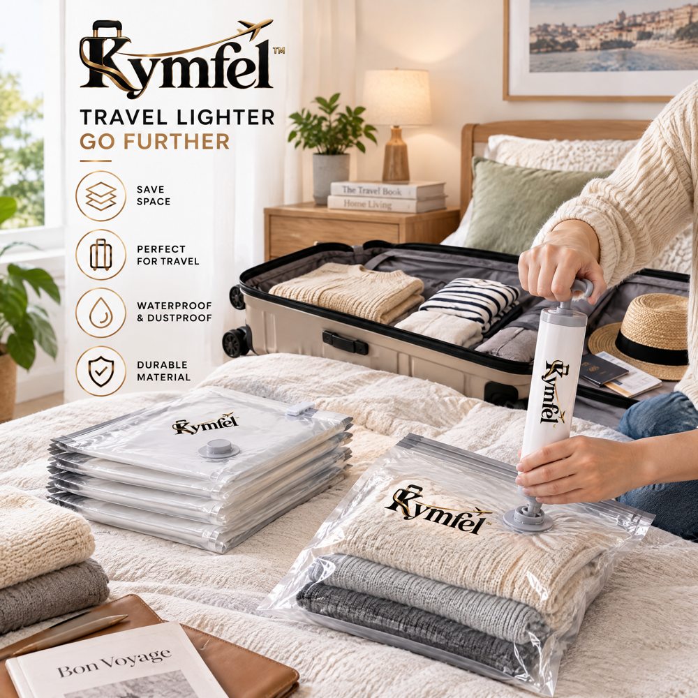 Travel Vacuum Compression Storage Bags — view 4