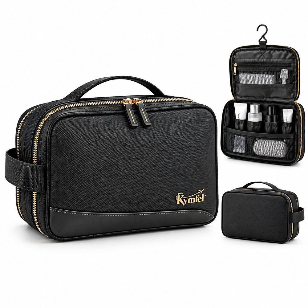 Black Hanging Toiletry Organizer Bag — view 2