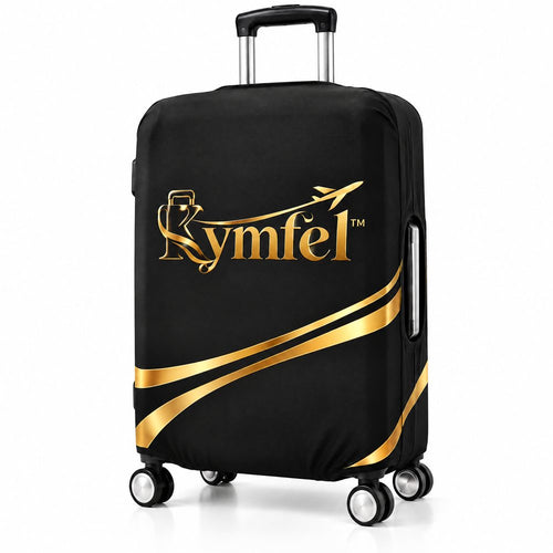 Black & Gold Stretch Luggage Cover — view 2