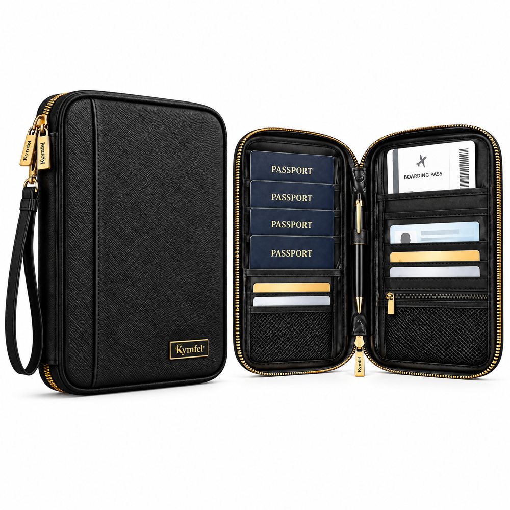 Zippered Passport & Travel Document Wallet — view 2