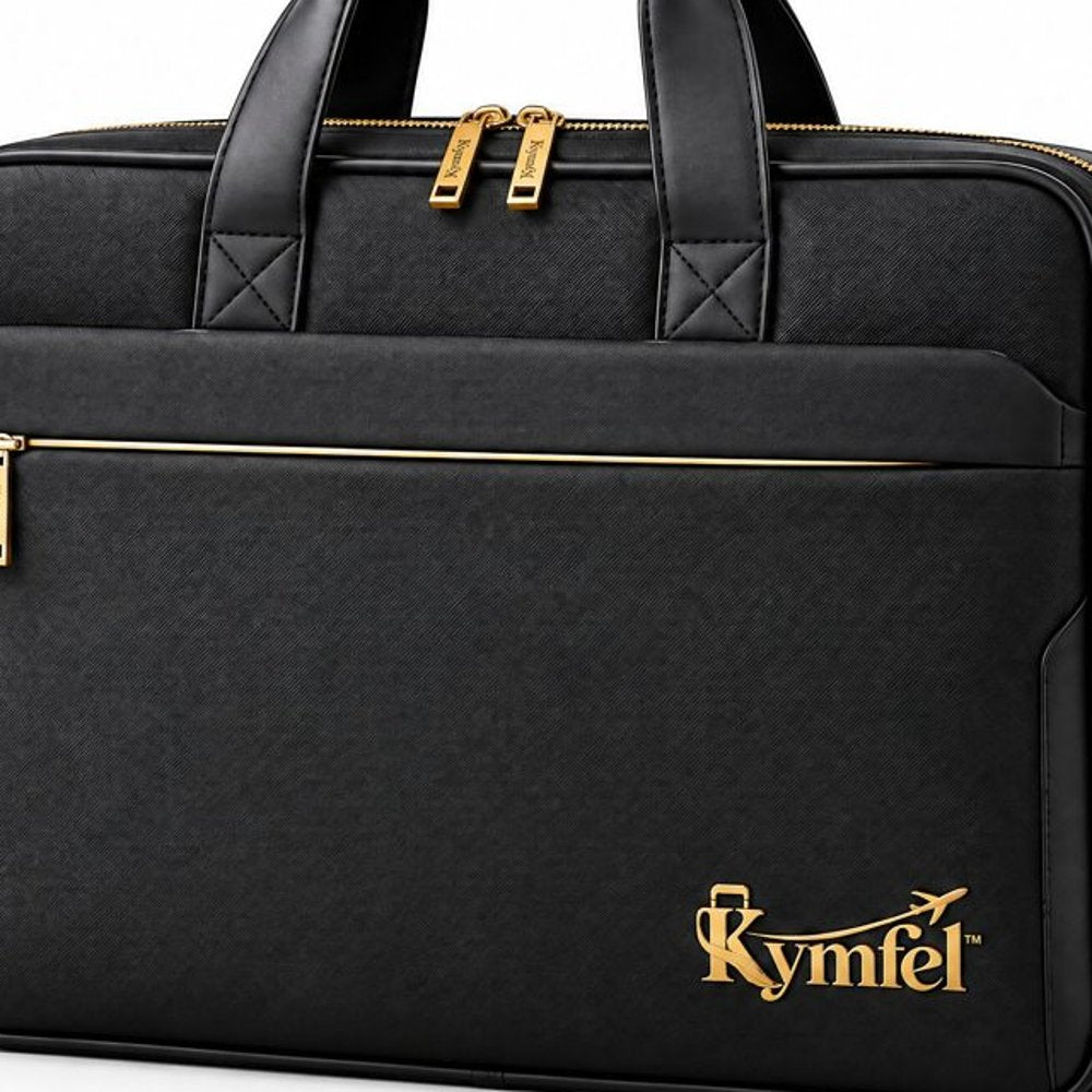 Black Laptop Messenger Briefcase — view 5