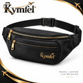 Black Belt Bag with Gold Zippers — view 1