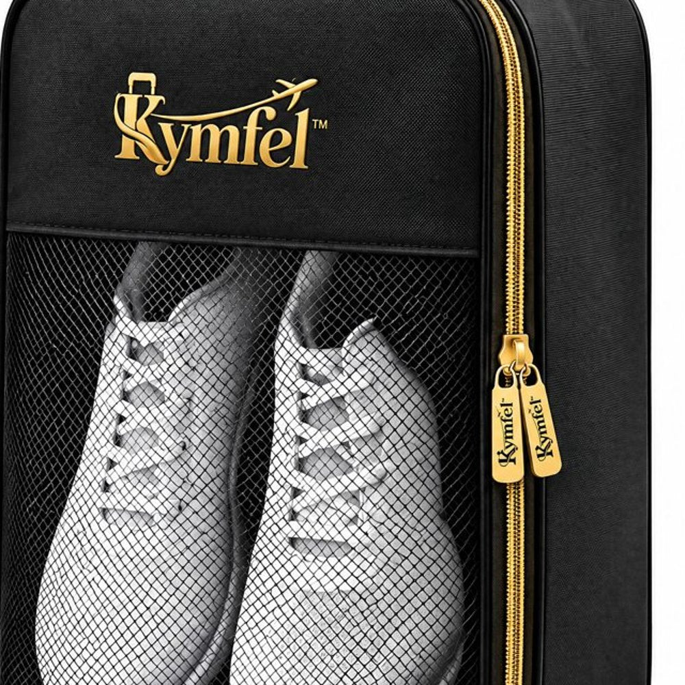Black Travel Shoe Organizer Bag — view 5