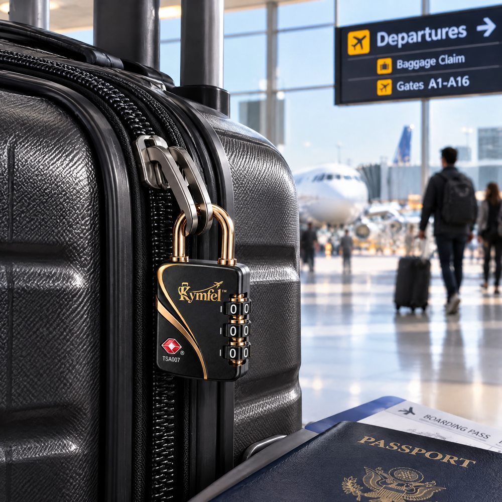 Three-Digit Combination Luggage Padlock — view 4