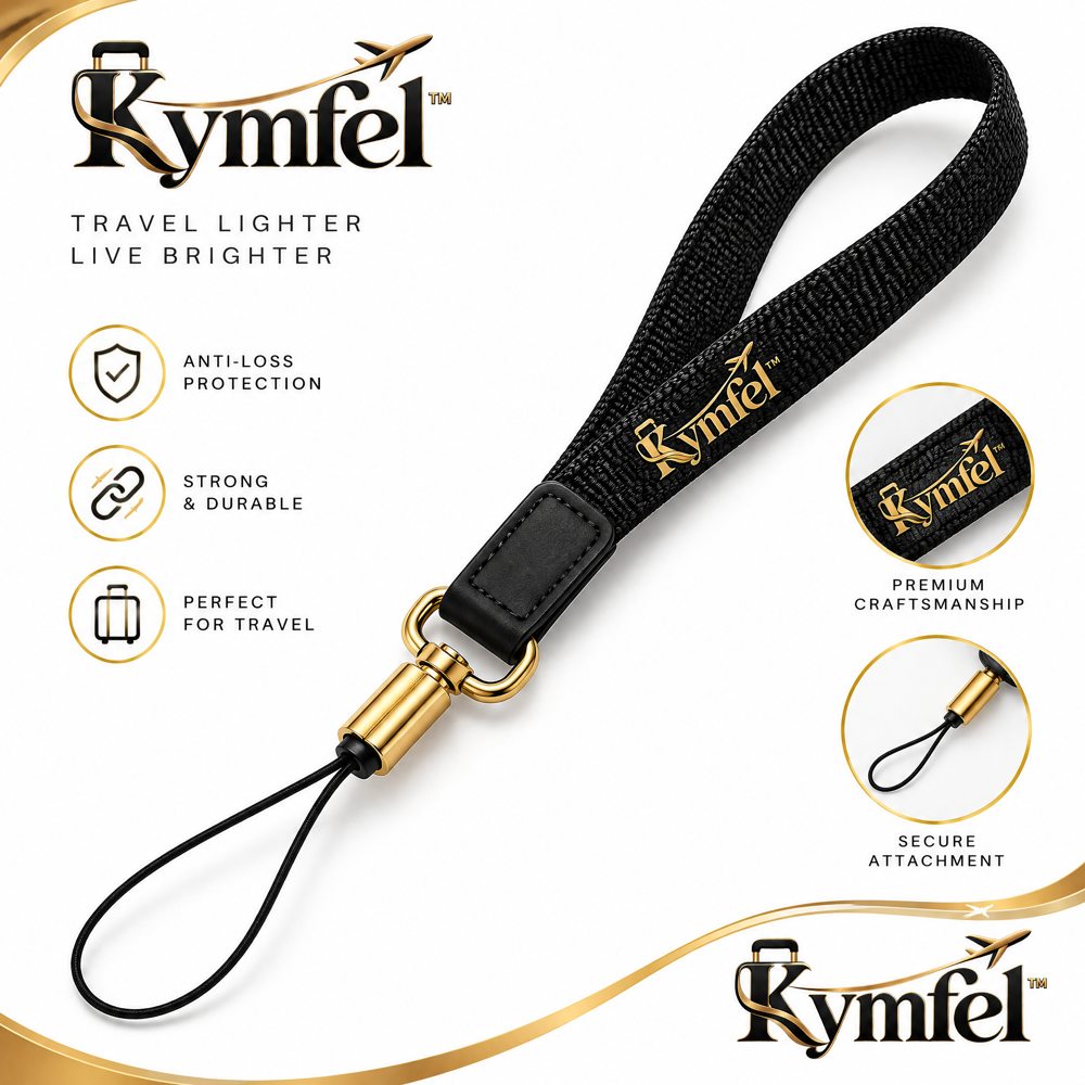 Black Wrist Lanyard with Loop Connector — view 1